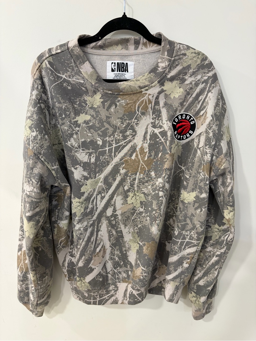 NBA Toronto Raptors Multicolor Camo Crewneck Sweatshirt
